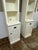 Design Plus Gallery presents a Pair of Dutch White Aubrey Narrow Storage Shelves with Cabinets from Pottery Barn. There is...
