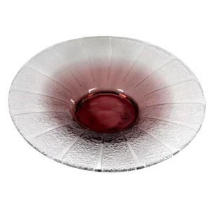 French Art Deco Glass Plate by Charles Schneider, 1920s