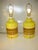 Mid-Century Modern Vintage Mid Century Modern Ceramic Art Pottery Retro Yellow Large Table Lamps - a Pair For Sale - Image 3 of 16