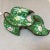 1960s Enamel on Copper Green Leaf Dish For Sale - Image 5 of 5