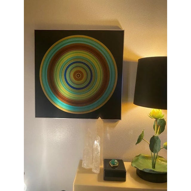 2010s Aluminum Op Art Print on Aluminum by Michael Piquette For Sale - Image 9 of 13