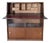 Mid-Century Oak Bureau Cabinet with Sliding Doors, 1960s For Sale