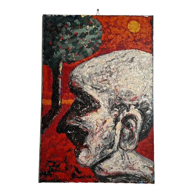 Piero Dosi, I giardini di Ravenna, 1989 Oil on Canvas For Sale