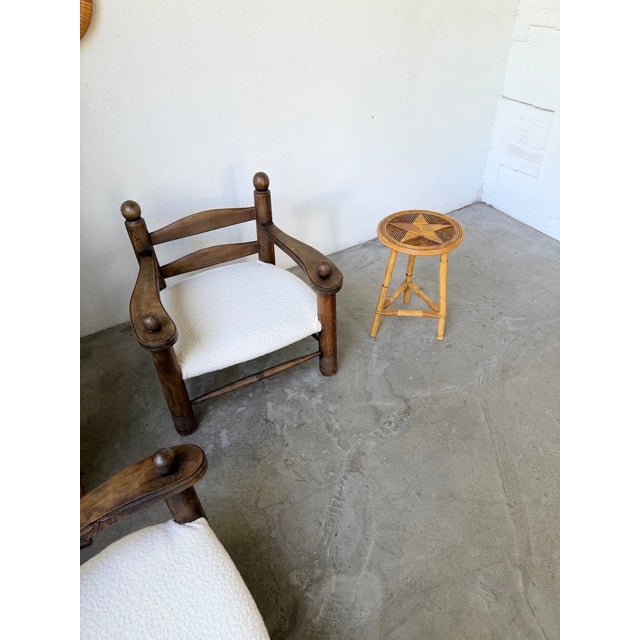 Star-Shaped Rattan Side Table, 1960s For Sale - Image 8 of 18