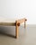 Textile Low Mid-Century Danish Wood, Canvas, Leather and Sheepskin Daybed by Tage Poulsen, 1950s For Sale - Image 7 of 9