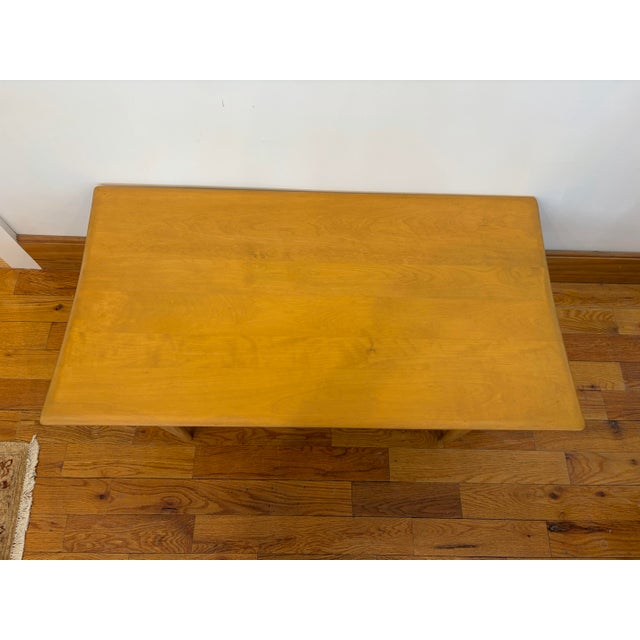 Vintage Haywood Wakefield Maple Coffee Table For Sale - Image 4 of 9