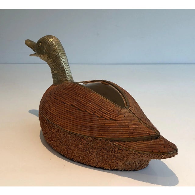 Duck Pocket in Ceramic and Brass. Circa 1970 For Sale - Image 10 of 12