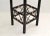 Black Vintage Brighton Chinoiserie Rattan Bamboo Stand, Side or End Table, Column 1970 For Sale - Image 8 of 13
