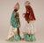 Mid-Century Modern Vintage Italian Ceramic Sculptures Chinoiserie Glazed Terracotta Figures - A Pair For Sale - Image 3 of 15