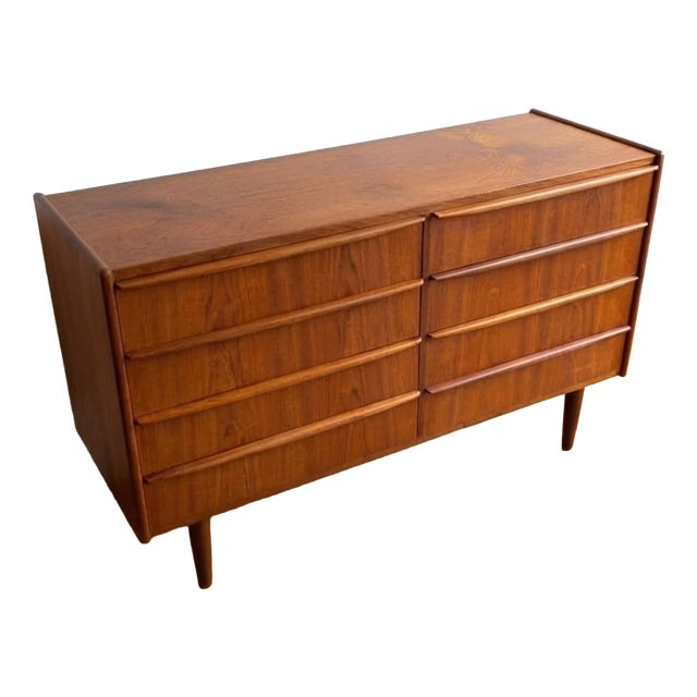 Danish Teak Double Sideboard, 1950s For Sale