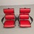 Black Set of Red Leather Armchairs by Carlo Forcolini for Alias, 1986 For Sale - Image 8 of 18