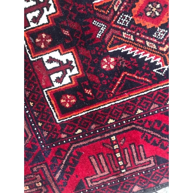 Vintage Turkmen Baluch Afghan Back, 1950s For Sale - Image 4 of 12