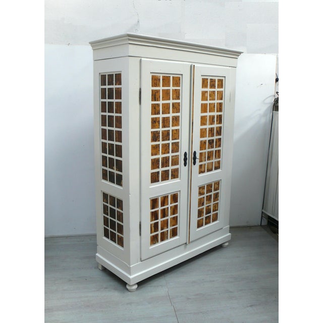 Wood Two-Door Wardrobe in Natural Wood, 1880s For Sale - Image 7 of 7