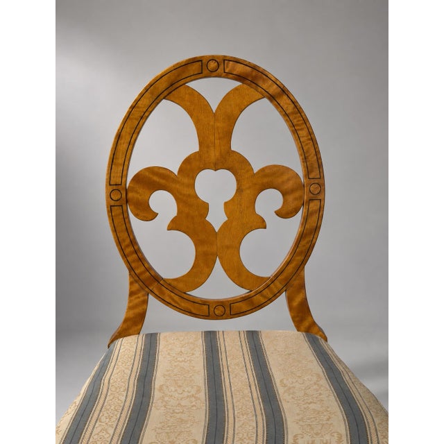 Swedish Grace Side Chairs in Birch with Sculptural Openwork Back, 1920s, Set of 2 For Sale - Image 6 of 7