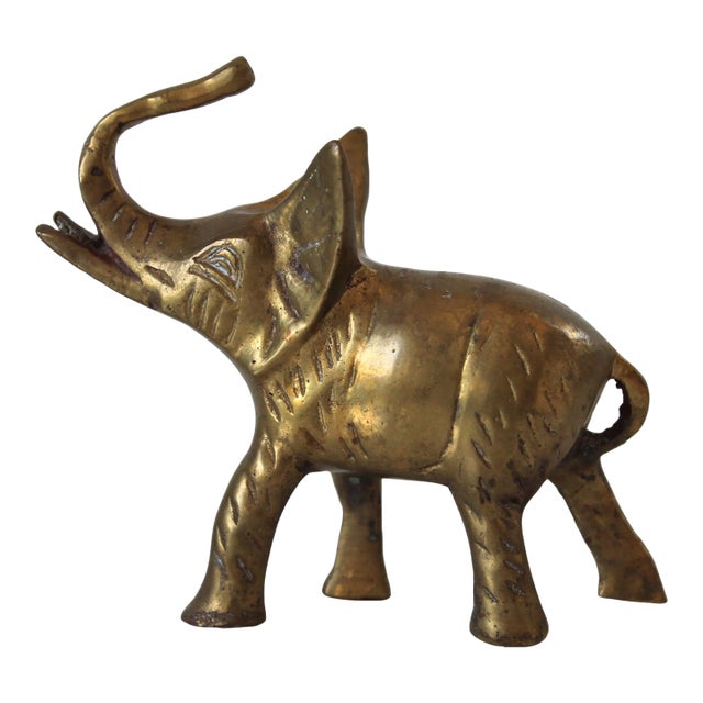 Vintage Brass Elephant For Sale