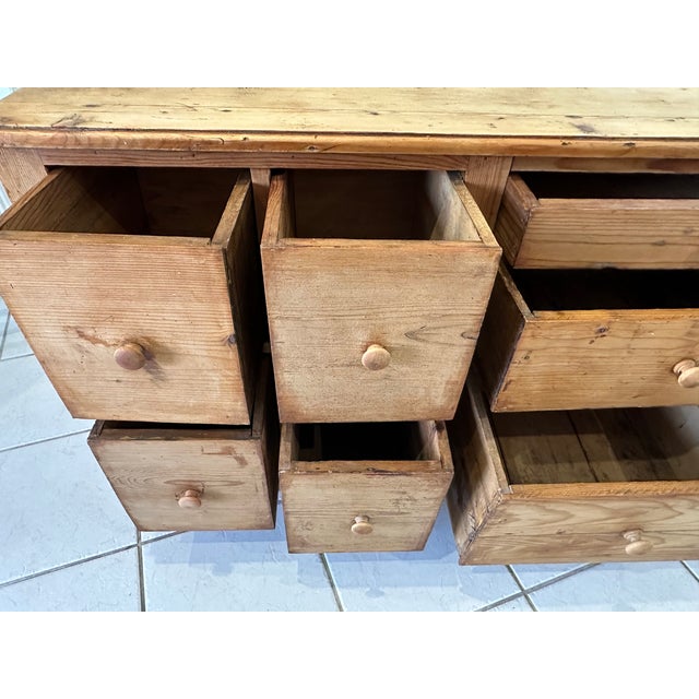 Vintage Workshop Cabinet with Drawers in Fir, 1950s For Sale - Image 6 of 18