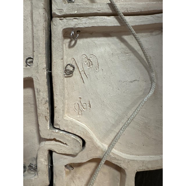 Abstract Bas Relief, 1960s-1970s, Ceramic, in Very Good conditions. Designed 1960 to 1969