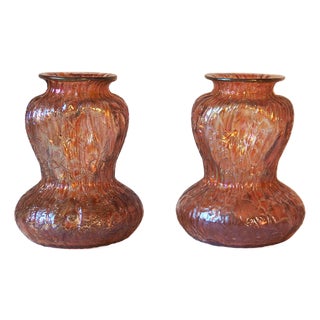Mimosa Vases from Loetz, 1890s, Set of 2 For Sale