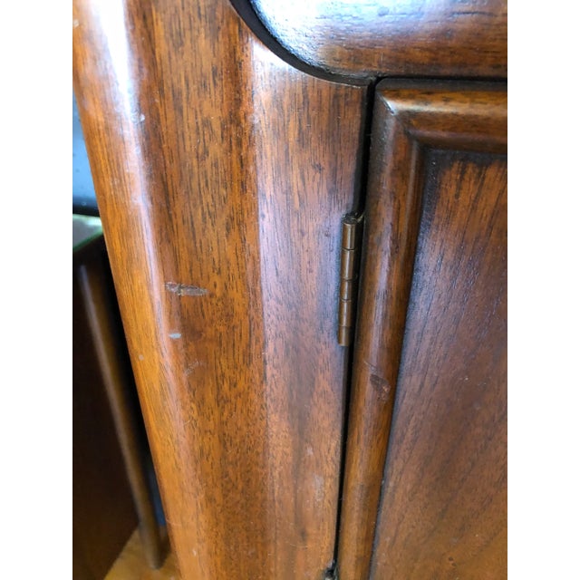 1970s Ramseur 3 Drawer Walnut Gentleman's Dresser For Sale - Image 9 of 9