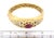 Estate 5.75ct Diamond Ruby 20k Gold Floral Design Dome Bangle For Sale In Miami - Image 6 of 6
