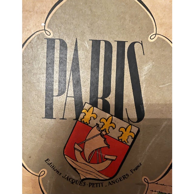 Paris Art Deco Cartoon Style Map From 1949 For Sale - Image 4 of 9