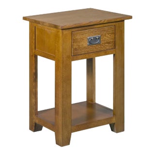 Crafters and Weavers Mission 1 Drawer Nightstand - Michael's Cherry For Sale