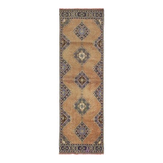 Vintage Turkish Decorative Runner Rug For Sale