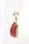 Metal Coral Pendant W 21k Gold Trim & Bail For Sale - Image 7 of 8