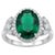 2020s Natural Emerald 3.35cts & Diamond 0.80cts Ring in 18k Gold For Sale - Image 5 of 8