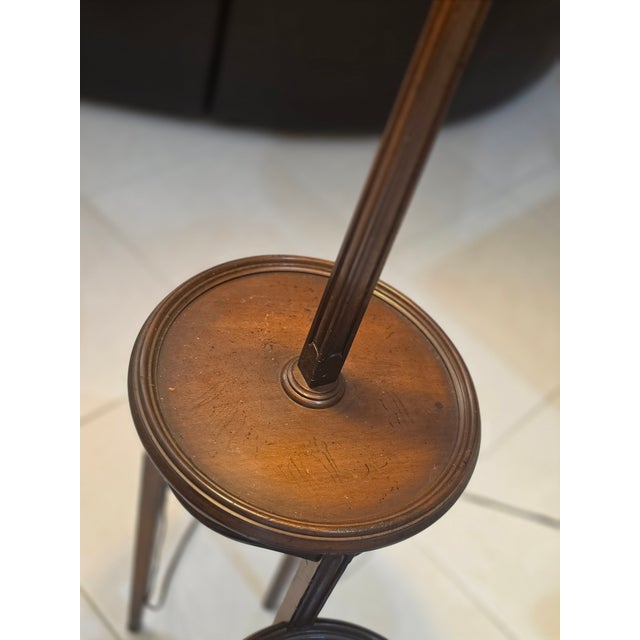 1950s Authentic Mid-Century Modern Tiered Lamp Table – Timeless 1970s Design For Sale - Image 5 of 10