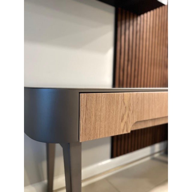 Taupe Contemporary - Modern Office/Home Desk For Sale - Image 8 of 14