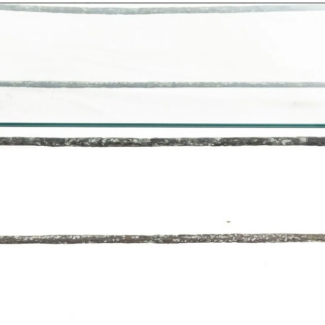 Diego Giacometti Circa 1980 Patinated Metal Coffee Table After Diego Giacometti. For Sale - Image 4 of 7