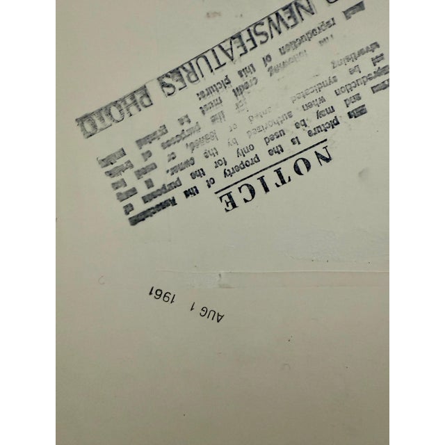 Paper Unknown, Sculptor Jacques Lipchitz Photograph Portrait Vintage Silver Gelatin Photo Print For Sale - Image 7 of 7