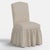 Spritely Home Stoffer Home x Cloth & Company Thelma Ruffle Camel Back Dining Chair in Mauve Mini Gingham For Sale - Image 4 of 7