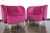 1950s Set of Plum Velvet Lounge Chairs with Maple Cone Feet from ISA Bergamo, 1950s For Sale - Image 5 of 5