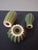 Mid-Century Modern Minimalist 3 Pc. Glazed Stoneware Cacti - Set of 3 For Sale - Image 3 of 11