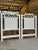 Coastal Rattan White Chippendale Twin Headboards-Pair For Sale - Image 12 of 12