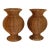 Resin Wicker Woven Urns - A Pair For Sale