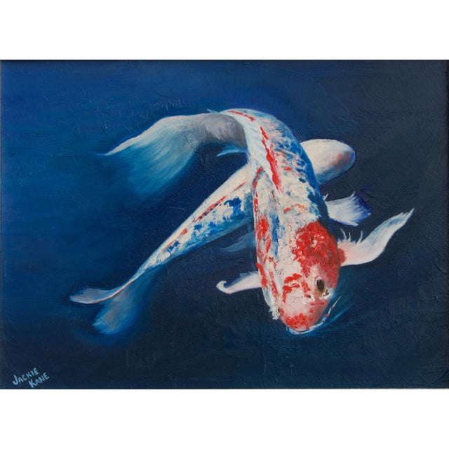 Yin and Yang Koi is an Oil painting on canvas inspired by my Fine Art photograph of Koi at Chanticleer Garden. The canvas...