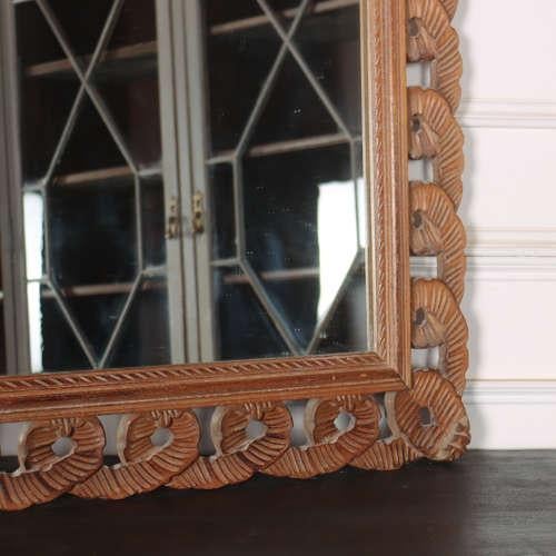1920s Spanish Carved Pine Mirror, 1920s For Sale - Image 5 of 8