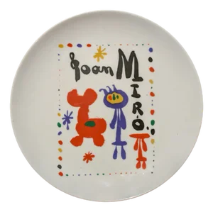 Limited Edition Porcelain Plate after Joan Miro, 1997