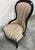 Late 19th Century Late 19th Century Victorian Lady Parlor/Nursing Chair With Front Wheels For Sale - Image 5 of 7