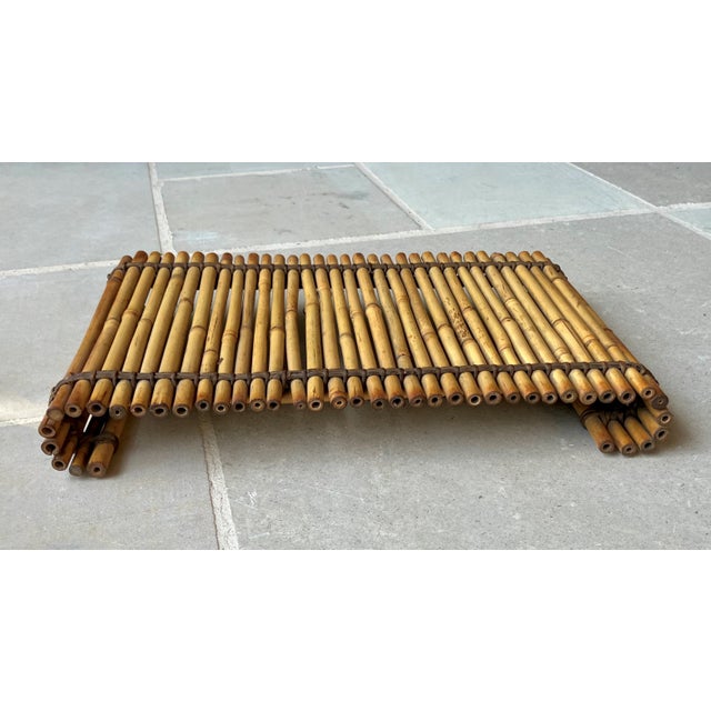 Mid 20th-Century Bamboo Curved Scrolled Arm Plant Stand / Riser For Sale - Image 17 of 18