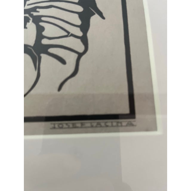 Josef Lacina Original Woodcut, a Portrait of Friedrich Schiller, European Realism Mid Century Art (Czech, 1899-1975) For Sale In Washington DC - Image 6 of 12