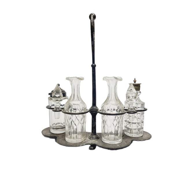 Classical Cabaret for Spices from Norblin, Poland, 1890s, Set of 5 For Sale - Image 3 of 18
