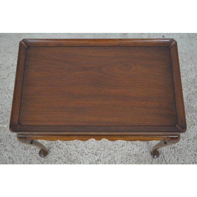Wood Kittinger Cw-8 Colonial Williamsburg Mahogany Tea Table For Sale - Image 7 of 13