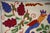 White Uzbek Suzani Embroidery | Colorful Bird & Floral Motif Wall Tapestry Art 1'4'' X 3'1'' For Sale - Image 8 of 10