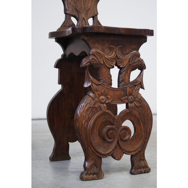 Set of Late 19th Century Hand-Carved Chairs Ornate Craftsmanship For Sale - Image 4 of 10