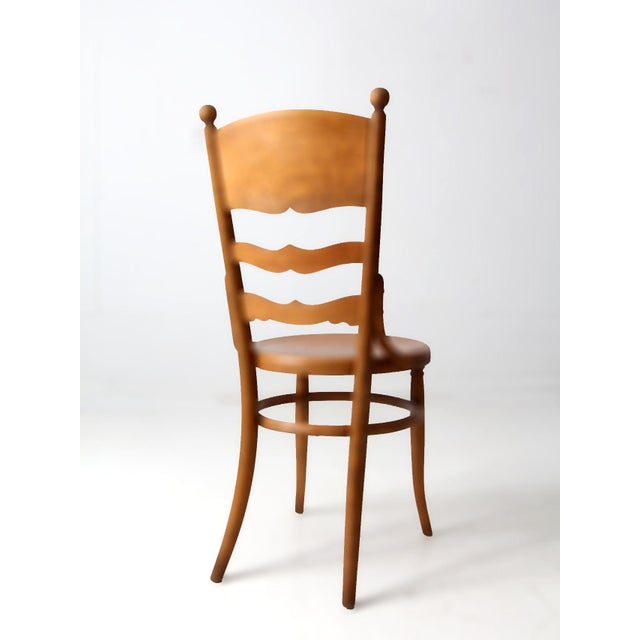 Antique Continental Bentwood Ladder-Back Side Chair For Sale - Image 4 of 13