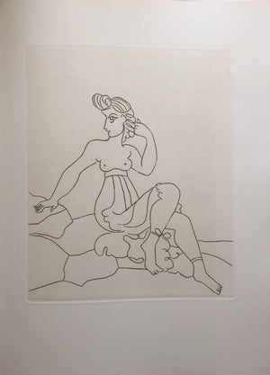 André Derain, Erotic Female Nude - Etching from Le Satyricon3